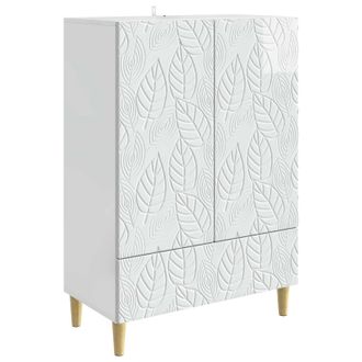 vidaXL Aparador Blanco Brillante 66 X 34,5 X 95 Cm Vidaxl