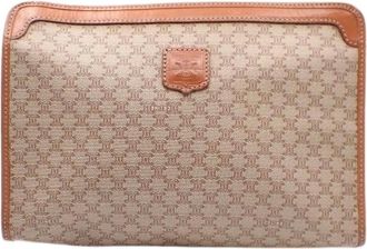 Celine Pre-owned Clutches, female, Brown, Size: ONE SIZE Pre-owned Macadam pochette