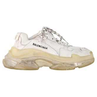 Balenciaga Balenciaga Triple S Sneakers in Witte Polyester