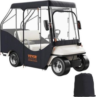 OEM Transparent Golfwagen Regenabdeckung 4-personen-golfwagenabdeckung 152 X 110 Cm, 420d-polyester Wasserdicht, Tragbar, Fahrbar, Aufbewahrungsabdeckung 