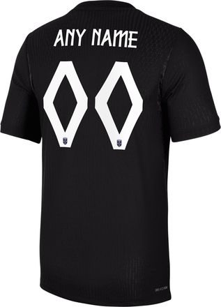Nike Norway 2026/27 Match Away Nike Mens Aero-FIT Soccer Authentic Custom Jersey By You in Black | NN203939013-CUS