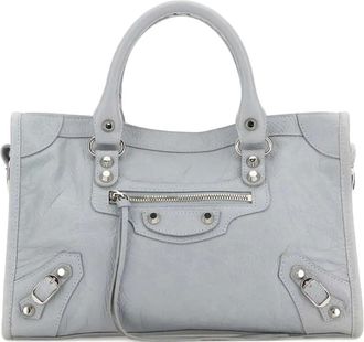 Balenciaga Borsa tote Le City piccola in pelle - Grigio