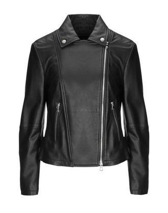Women's Giorgio Armani Leather Jackets - up to −88% | Stylight