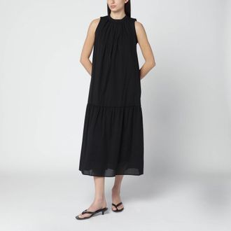 Max Mara Black cotton-blend canvas dress