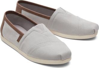 Toms Alpargata 3.0 Slip-On Sneaker in Grey Synthetic Trim at Nordstrom, Size 11.5