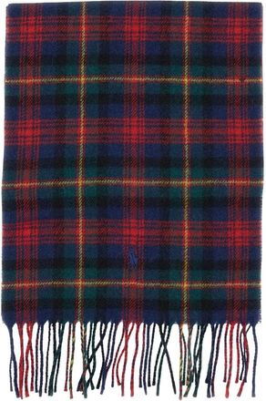 Polo Ralph Lauren Patchwork Plaid Sjaal van Wolmix - Heren - Wintersjaals - Veelkleurig - ONE Size - Wol - Accessoires