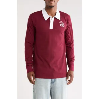 Prince Long Sleeve Rugby Polo in Brown at Nordstrom Rack, Size X-Large