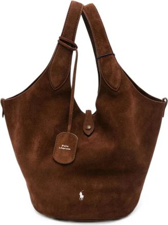 Ralph Lauren Tassen, Dames, Bruin, ONE Size, Su&egrave;de, Tas Ralph Lauren