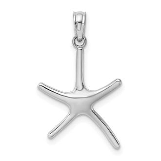 Diamond2Deal 14k Gold Dancing Starfish Charm Pendant