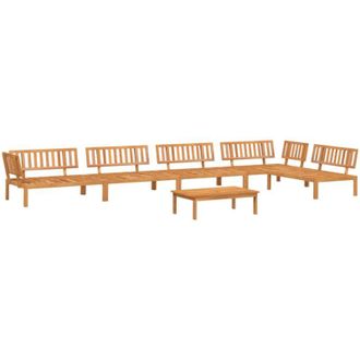vidaXL Set De Sof&aacute;s De Palets De Jard&iacute;n 6 Pzas Madera Maciza De Acacia Vidaxl
