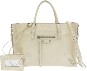 Balenciaga Tweedehands leren handtassen - Dames - Vintage Shopper - Wit - ONE Size - Vintage