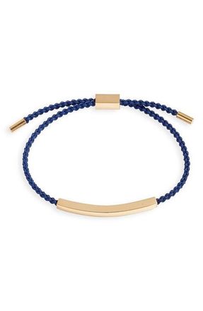 Clifton Wilson Braided Slider Bracelet in Navy at Nordstrom
