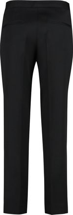 Jil Sander Womens Wool Cropped Trousers Black Virgin