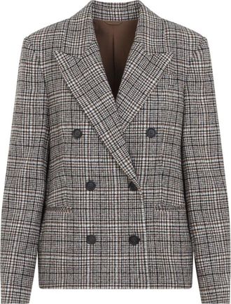 Brunello Cucinelli Giacca a quadri - - Jackets - Donna - Multicolore - S