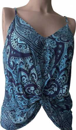 Fifteen Twenty Womens Twist Front Cami Top In Paisley