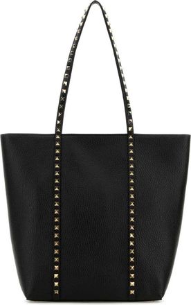 Valentino Garavani Rockstud Tote Bag - Dames - Shoppers - Zwart - ONE Size - Leer - Tassen