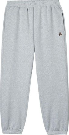Izzue Pantaloni sportivi con ricamo Teddy Bear - Grigio
