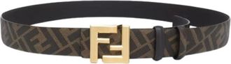 Fendi Pre-owned Canvas Belt - Heren - Pre-owned - Bruin - Maat: ONE Size