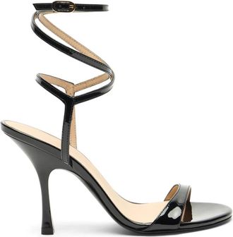 Stuart Weitzman Nudist Wrap 100 - Dames - Sandalen met hakken - Zwart - 37 EU - Schoenen