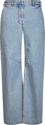 Entire studios Light Blue Faded Wide-Leg Jeans