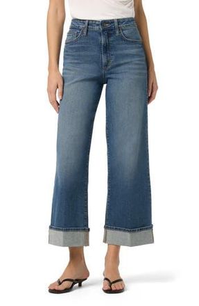 Joe's Cuffed High Waist Ankle Wide Leg Jeans in Gertrude at Nordstrom Rack, Size 24
