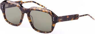 Thom Browne Stijlvolle zonnebril voor mannen - unisex - Zonnebrillen - Bruin - 56 MM - Accessoires
