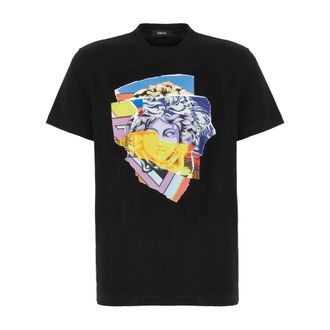 Versace T-Shirts, male, Black, Size: 3XL T-Shirt