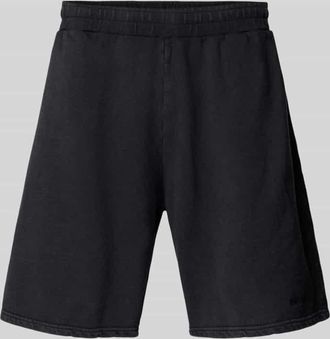 Review Relaxed Fit Sweatshorts mit Label-Print in Black, Gr&ouml;&szlig;e XL