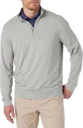 Fair Harbor Compass Performance Quarter Zip in Heather Grey at Nordstrom, Size Xx-Large