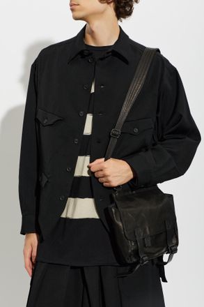 Yohji Yamamoto Leather Bag, Mens, Black