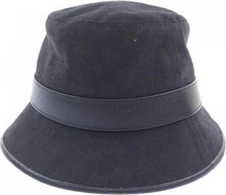 Gucci Pre-owned GG Canvas Bucket Hat - Dames - Vintage Accessoires - Zwart - ONE Size - Vintage