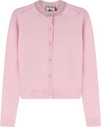 Semicouture Hennie Cardigan - Dames - Vesten - Roze - M - Truien & Vesten