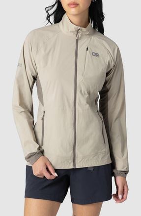 Outdoor Research Deviator Wind Jacket in Pro Khaki/Gravel at Nordstrom, Size X-Large