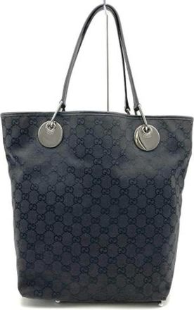 Gucci Pre-owned Tote Bags, female, Black, Size: ONE SIZE Pre-owned Leather gucci-bags