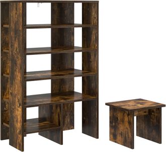vidaXL Armario Zapatero 2 Uds. 62 X 35 X 100 Cm Madera De Ingenier&iacute;a Vidaxl