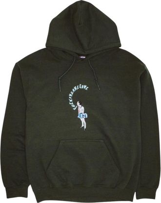 Fa Mouth Girl Hoodie - Heren - Hoodies - Groen - M - Katoen - Hoodies & sweatvesten