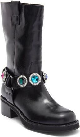 Kurt Geiger Octavia Bejeweled Boot in Black/Comb at Nordstrom Rack, Size 6Us / 36Eu