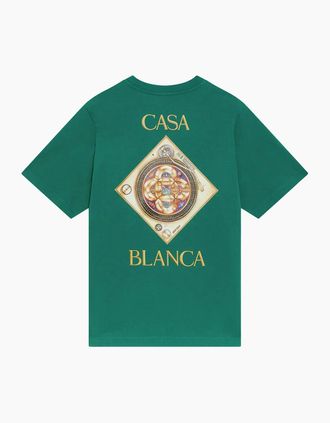 Casablanca Mens Plafond T-Shirt Green - Size: 44