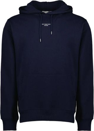 Dr&ocirc;le de Monsieur Le Hoodie Slogan Classique - Heren - Hoodies - Blauw - L - Katoen - Hoodies & sweatvesten