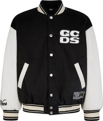 GCDS Wirdo Varsity Bomberjack - Dames - Bomber jackets - Zwart - 2XL - Polyester - Jassen