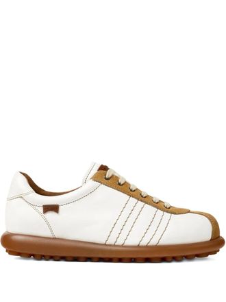 Camper suede panelled pelotas ariel trainers - women - Smooth Leather/Calf Leather/Rubber - 39 - White
