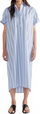 Kule Fleet Classic Dress In Blue Navy White