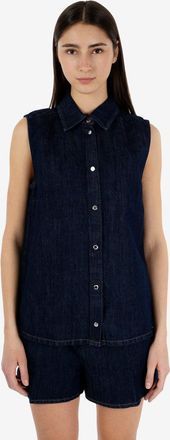 7 For All Mankind Sleveless shirt blossom dark blue