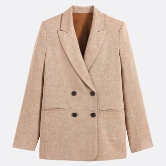 La Redoute Collections Lange blazer, oversized model, van linnen en katoen