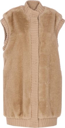 Pinko Genovese Faux Fur Vest