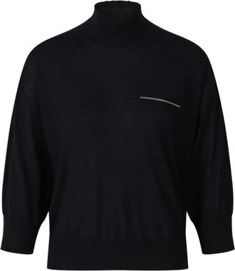 PESERICO Maglione con borchie - Blu