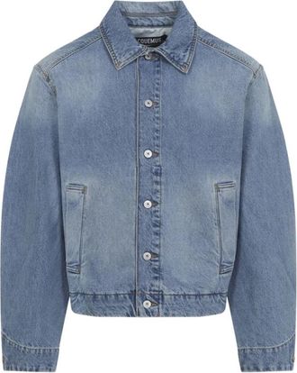 Jacquemus Denim de-N&icirc;mes Jas - Heren - Spijkerjassen - Blauw - L - Denim - Jassen
