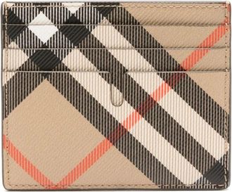 Burberry Beige Portemonnee met Kaartsleuven - Heren - Portefeuilles - Beige - ONE Size - Accessoires