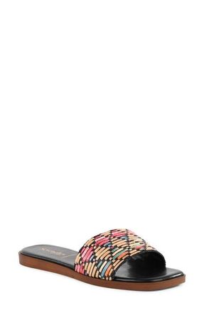 Seychelles Palm Oasis Slide Sandal in Black Multi at Nordstrom, Size 6.5