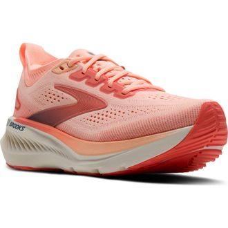 Brooks Glycerin GTS 23 Running Shoe in Coral/Peach/Spellbound at Nordstrom, Size 10.5